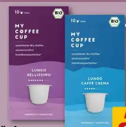 REWE My Coffee Cup Bio Lungo Bellissimo Angebot