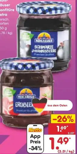 Netto Marken-Discount Mühlhäuser Konfitüre Extra Angebot
