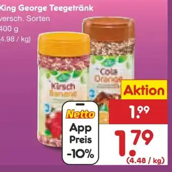 Netto Marken-Discount King George Instant-Teegetränk Angebot