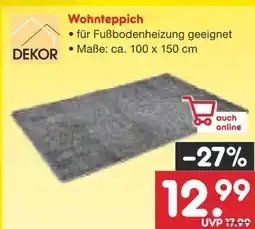 Netto Marken-Discount Dekor Wohnteppich Angebot
