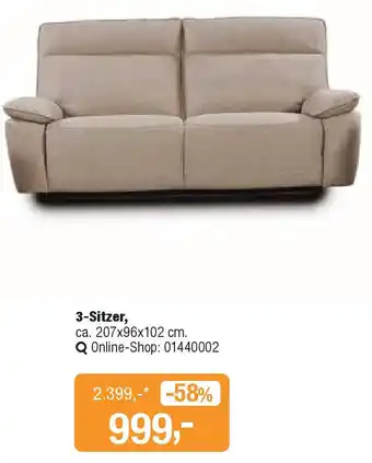 Opti Wohnwelt 3-Sitzer Angebot