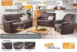 Opti Wohnwelt 3-Sitzer-Sofa, 2-Sitzer-Sofa und Sessel Angebot