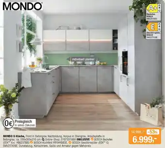 Opti Wohnwelt MONDO U-Küche Angebot