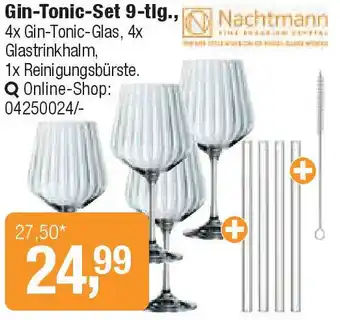 Opti Wohnwelt Nachtmann Gin-Tonic-Set 9-tlg. Angebot