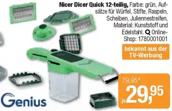 Opti Wohnwelt Genius Nicer Dicer Quick 12-teilig Angebot