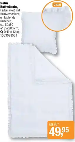 Opti Wohnwelt Satin Bettwäsche Angebot