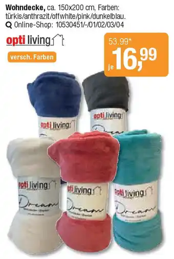 Opti Wohnwelt Wohndecke Angebot