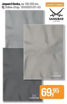 Opti Wohnwelt SANSIBAR Jaquard Decke Angebot