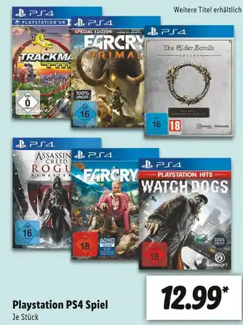 Lidl Playstation ps4 spiel Angebot