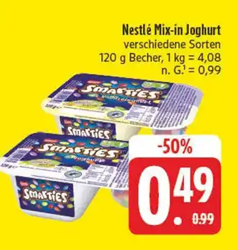 Edeka Nestlé mix-in joghurt Angebot
