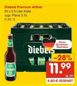 Netto Marken-Discount Diebels premium altbier Angebot