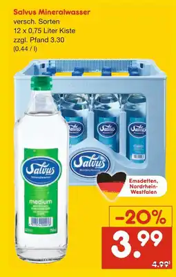 Netto Marken-Discount Salvus mineralwasser Angebot