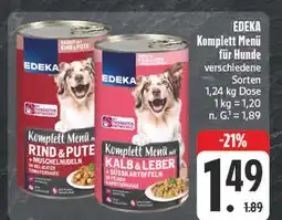 Edeka Edeka komplett menü mit rind & pute + muschelnudeln Angebot