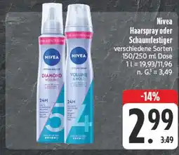 Edeka Nivea haarspray Angebot