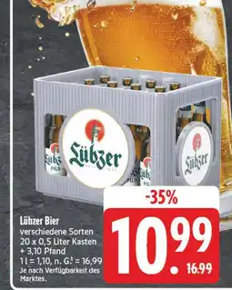 Edeka Lübzer bier Angebot