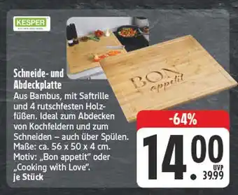 Edeka Kesper schneide- und abdeckplatte bon appetit Angebot