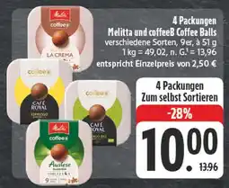 Edeka Melitta coffee balls la crema Angebot