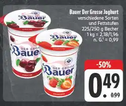 Edeka Bauer der grosse joghurt Angebot