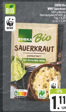 Edeka Edeka bio wwf sauerkraut Angebot