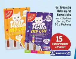 Edeka Gut & günstig hello my cat katzensticks Angebot