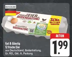 Edeka Gut & günstig 12 frische eier Angebot