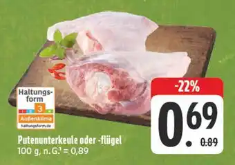 Edeka Putenunterkeule oder -flügel Angebot