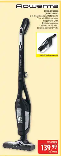 Marktkauf Rowenta akkustielsauger rh6735wh Angebot