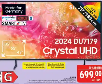 Marktkauf Samsung crystal uhd 2024 du7179 Angebot