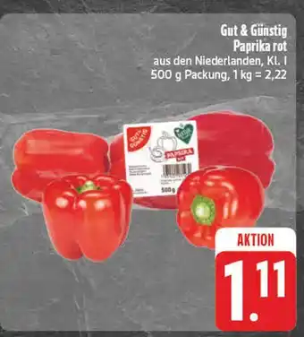 Edeka Gut & günstig paprika rot Angebot