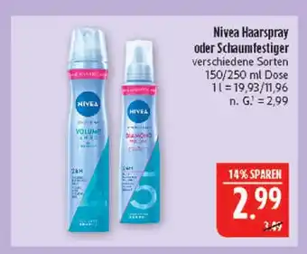 Marktkauf Nivea haarspray Angebot