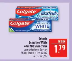 Marktkauf Colgate sensation white oder max zahncreme Angebot