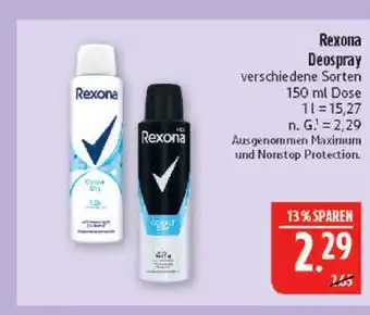 Marktkauf Rexona deospray Angebot