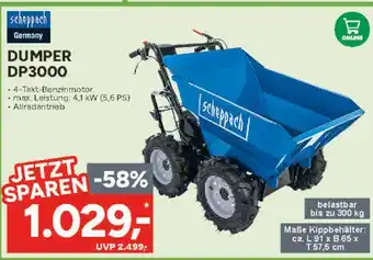 Marktkauf Scheppach dumper dp3000 Angebot