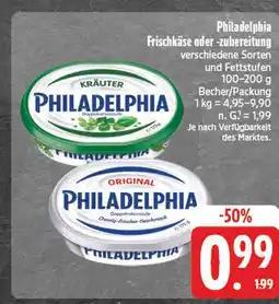 Edeka Philadelphia frischkäse oder -zubereitung Angebot
