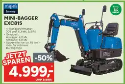 Marktkauf Scheppach mini-bagger exc815 Angebot