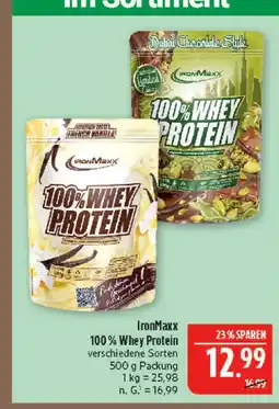 Marktkauf Ironmaxx 100% whey protein french vanilla Angebot