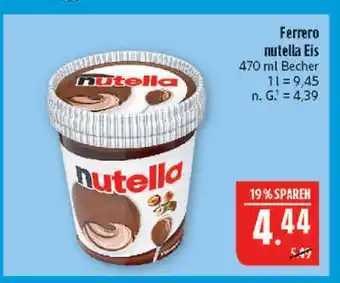 Marktkauf Ferrero nutella eis Angebot