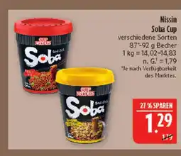 Marktkauf Nissin soba cup chili Angebot
