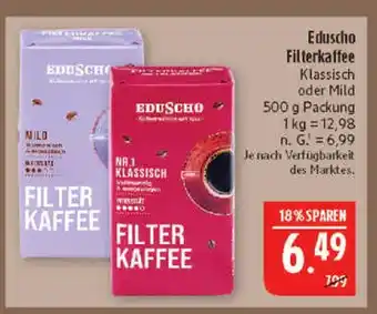 Marktkauf Eduscho filterkaffee klassisch Angebot