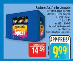 Marktkauf Paulaner spezi Angebot
