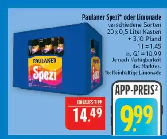 Marktkauf Paulaner spezi Angebot