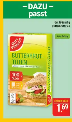 Marktkauf Gut & günstig butterbrottüten Angebot