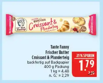 Marktkauf Tante fanny frischer butter croissant & plunderteig Angebot
