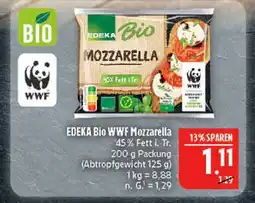 Marktkauf Edeka bio wwf mozzarella Angebot