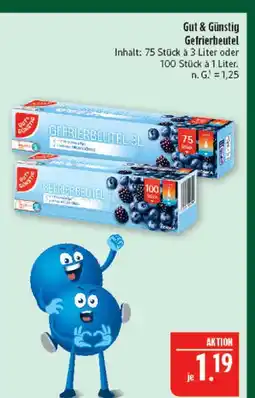 Marktkauf Gut & günstig gefrierbeutel 3l Angebot
