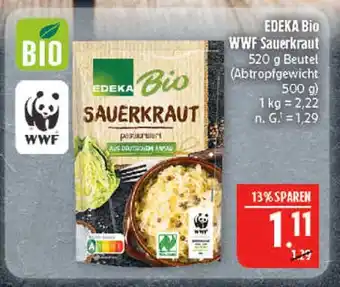 Marktkauf Edeka bio wwf sauerkraut Angebot
