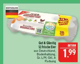 Marktkauf Gut & günstig 12 frische eier Angebot