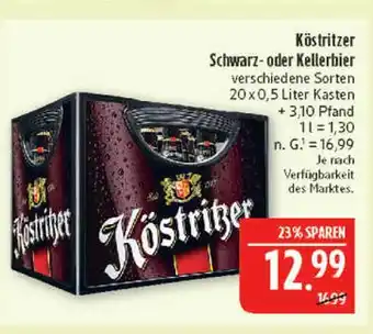 Marktkauf Köstritzer schwarz- oder kellerbier Angebot