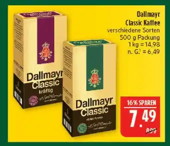 Marktkauf Dallmayr classic kaffee Angebot