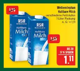 Marktkauf Weihenstephan haltbare milch Angebot